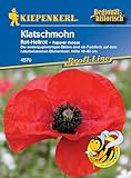 Kiepenkerl Profi-Line Klatschmohnsamen Rot-Hellrot 4570 - Seidenpapierartige Blüten - Höhe 40 bis 80 cm - Inhalt für 3 bis 5 qm - Blumensamen, Saatgut